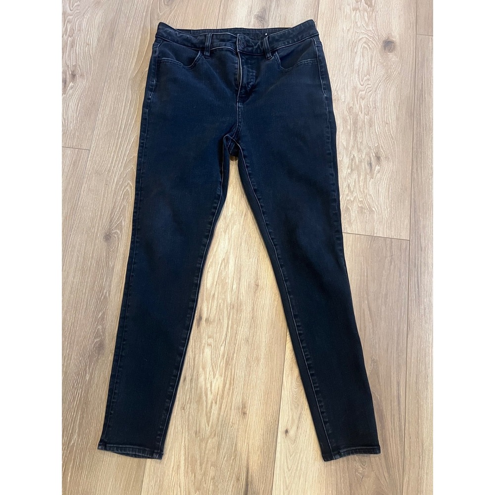 American Eagle Dream Jean Womens 10 Regular Black High Rise Skinny Stretch Jeans